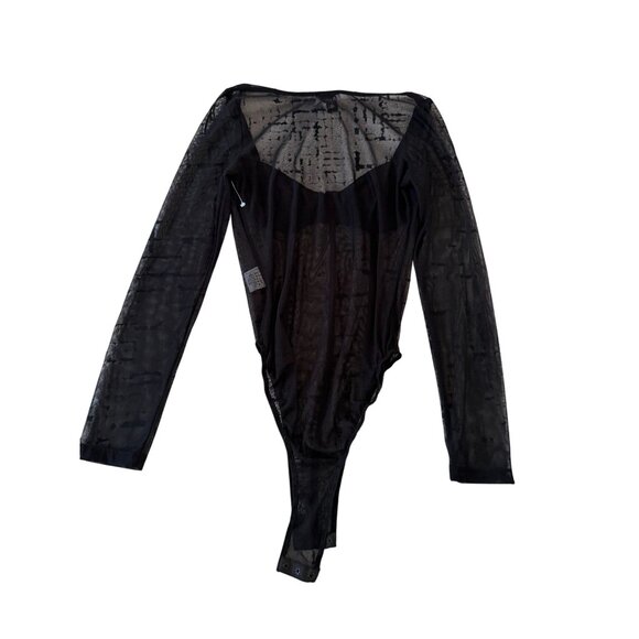 PRINCESS POLLY Mesh Corset Long Sleeve Bodysuit Size US 4 - Picture 9 of 10